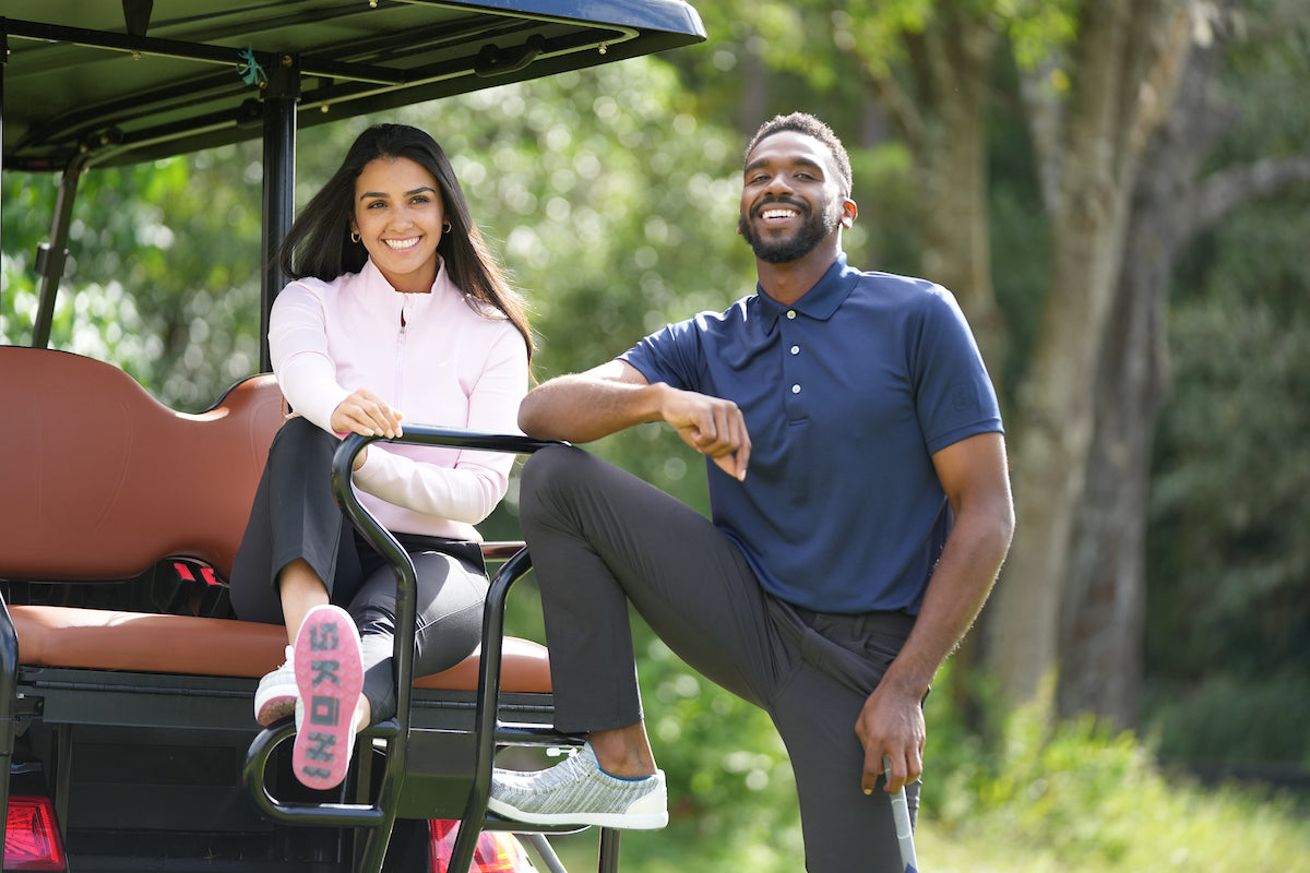 SKŌNI Women's Golf Shoe - Grey/Pink