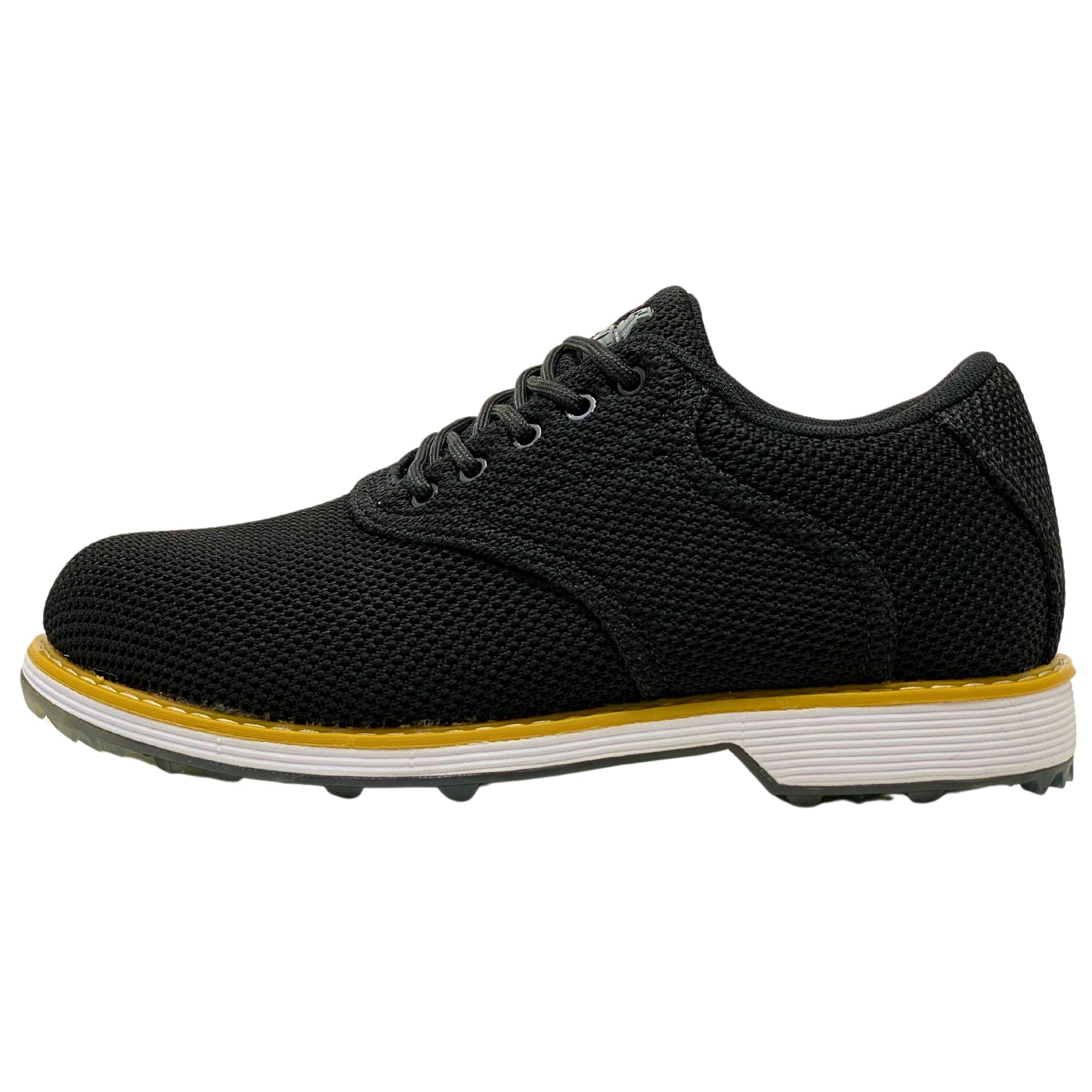 SKŌNI Men's Golf Shoe Waterproof- Black Saddle