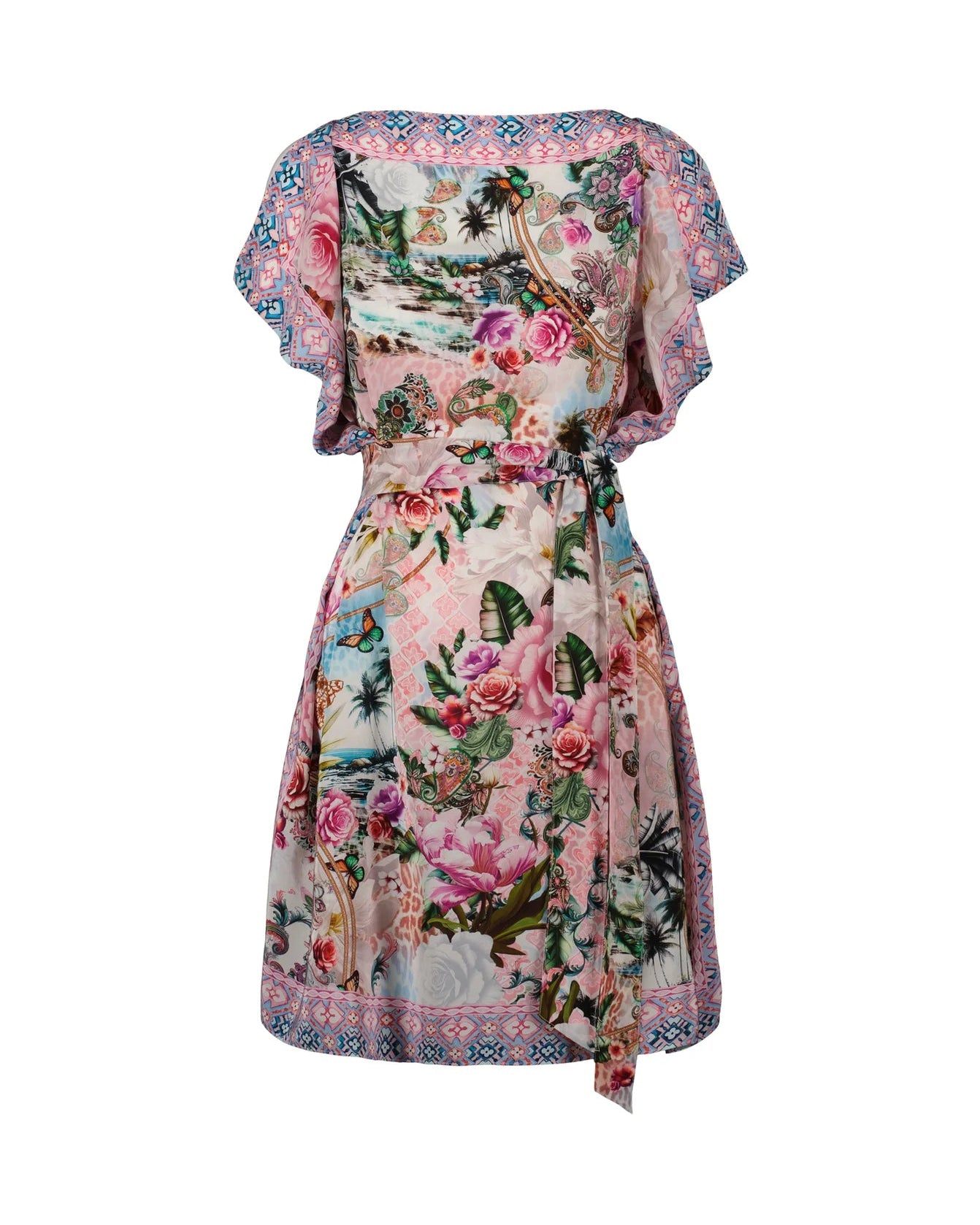 Floral dress with colorful pattern