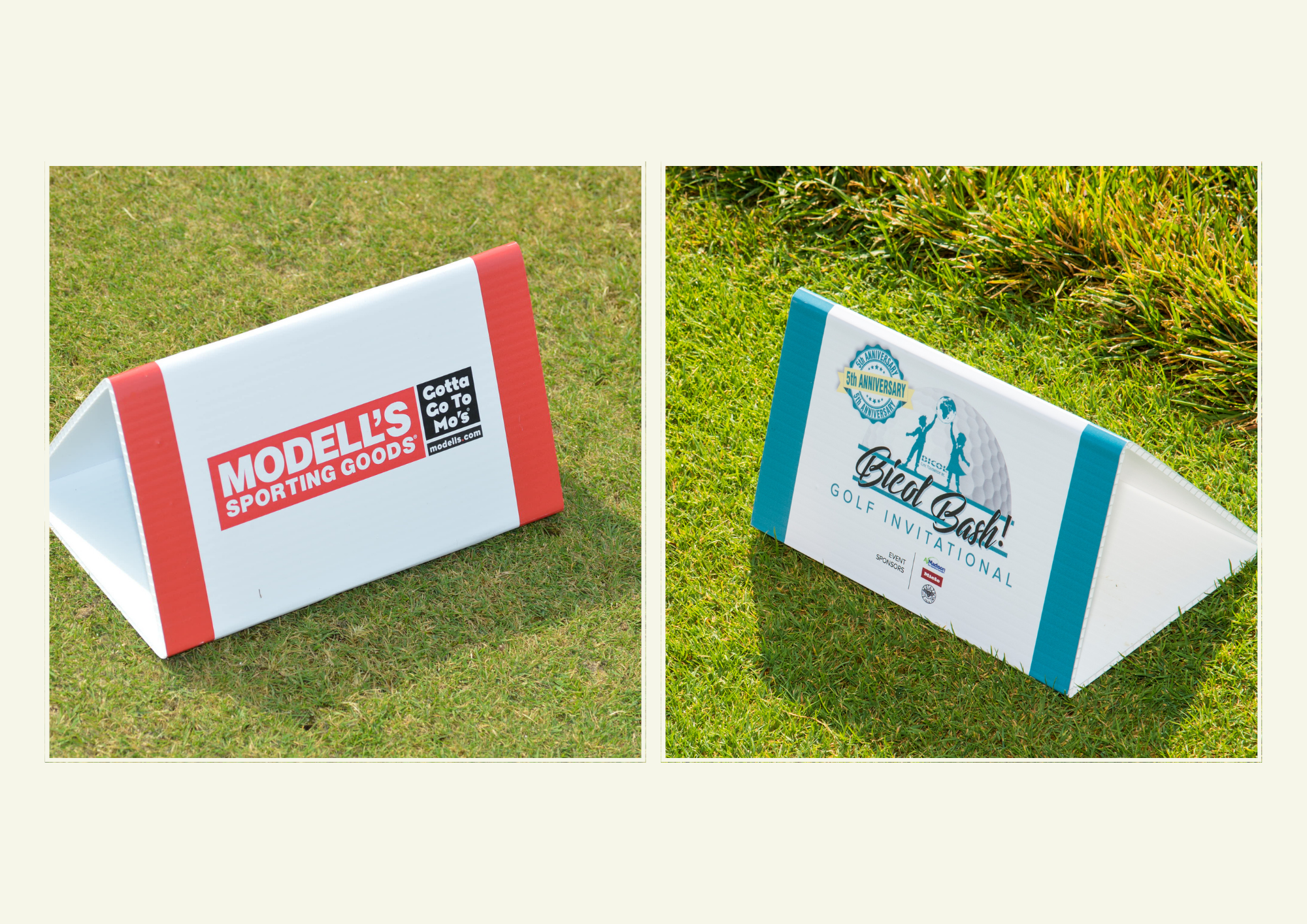 Set of 36: Custom Triangular Tournament Tee Marker