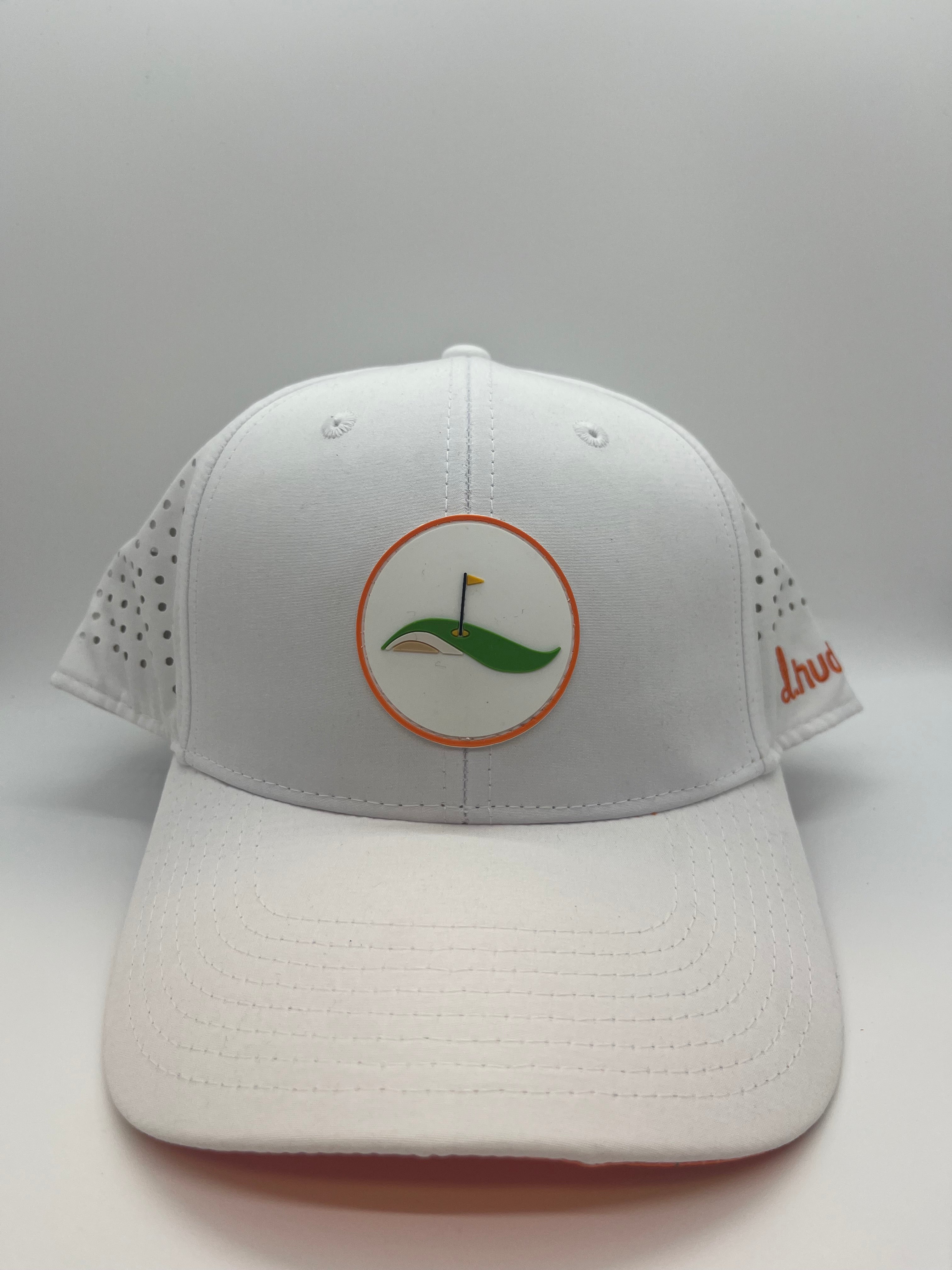 D.Hudson X Golf Event Planning Golf Hat (White/Orange)