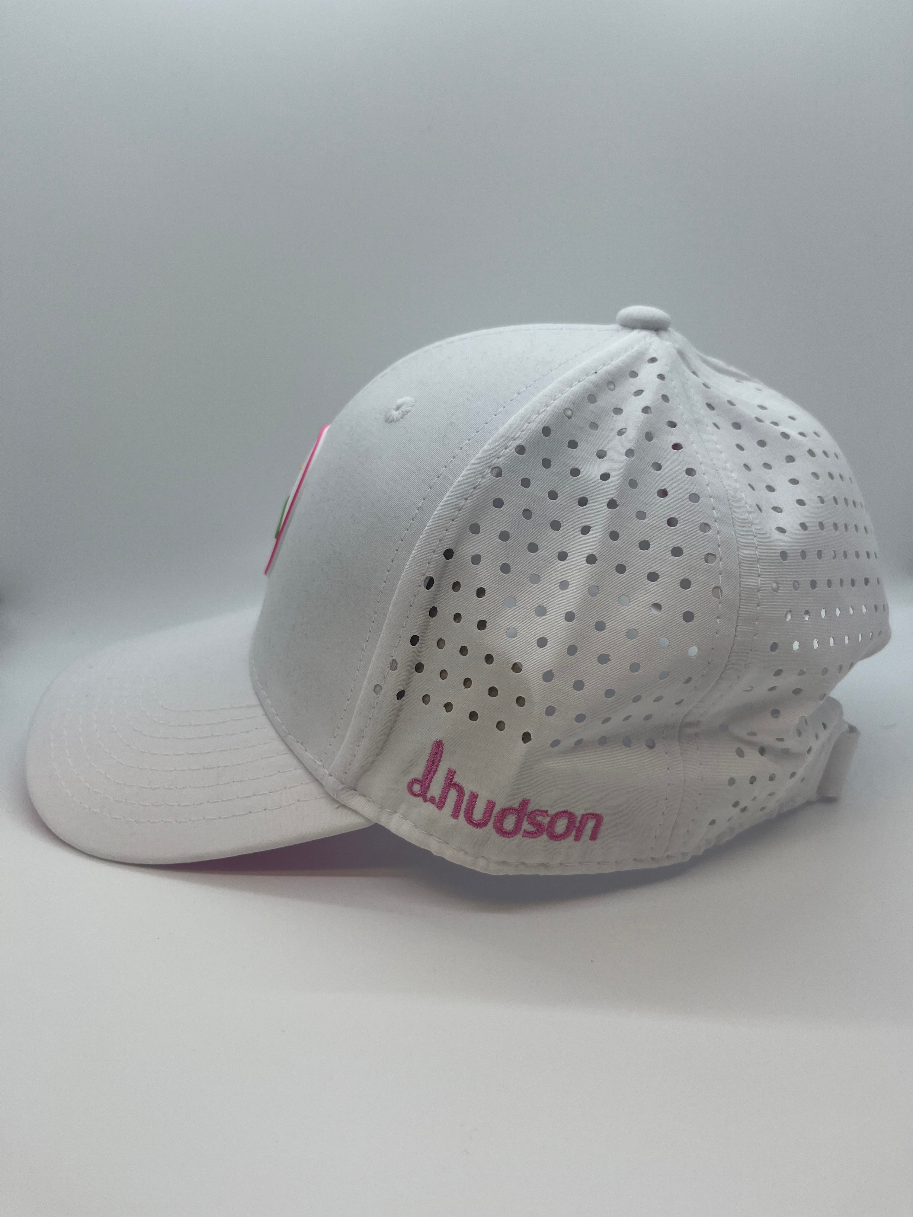 D.Hudson X Golf Event Planning Golf Hat (White/Pink)