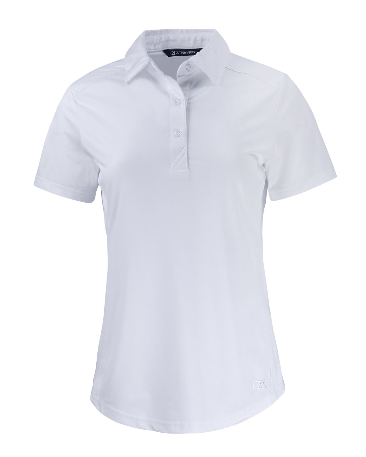 Cutter & Buck Prospect Textured Stretch Womens Short Sleeve Polo