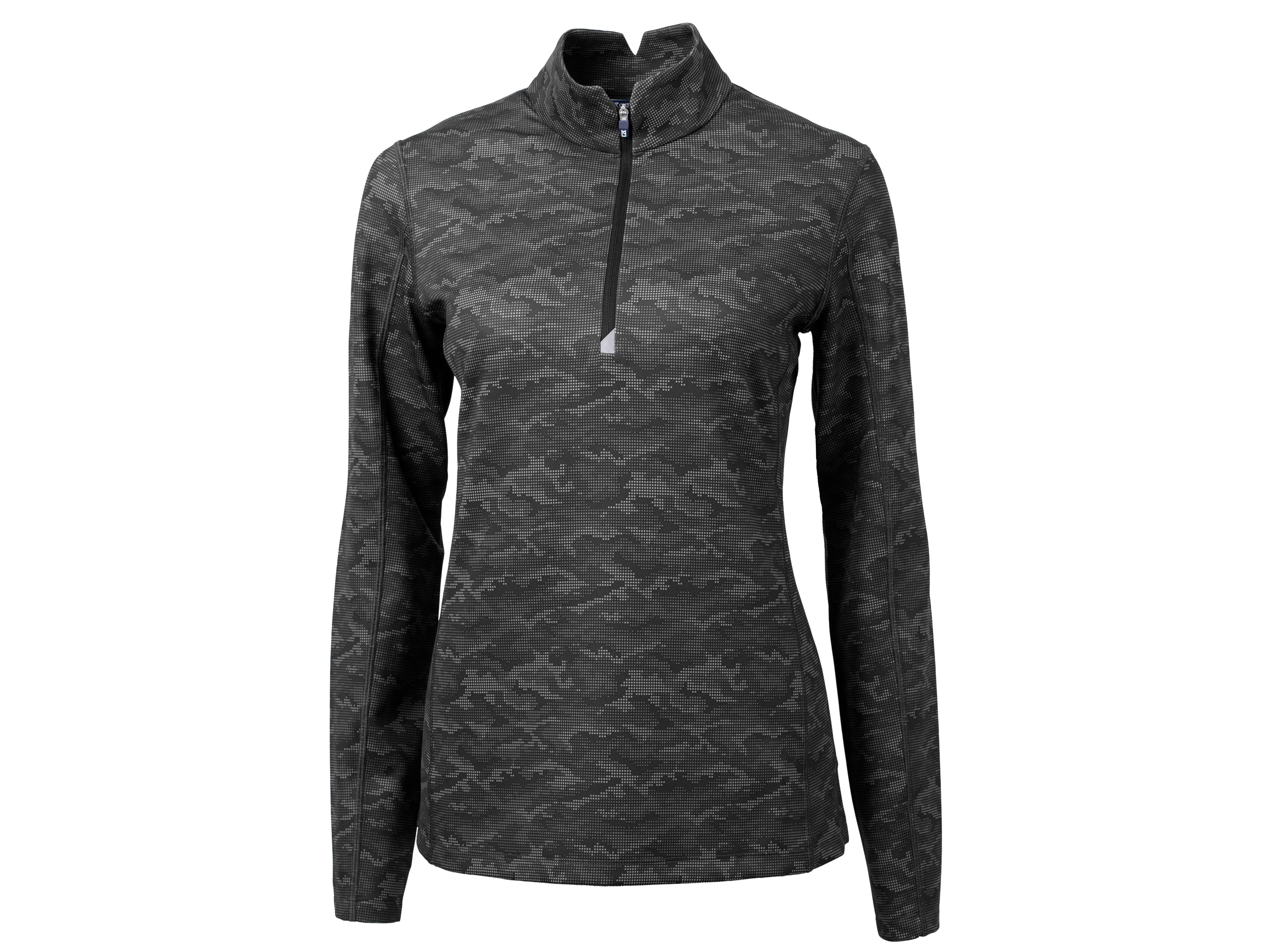 Cutter & Buck Traverse Camo Print Stretch Quarter Zip Women's Pullover