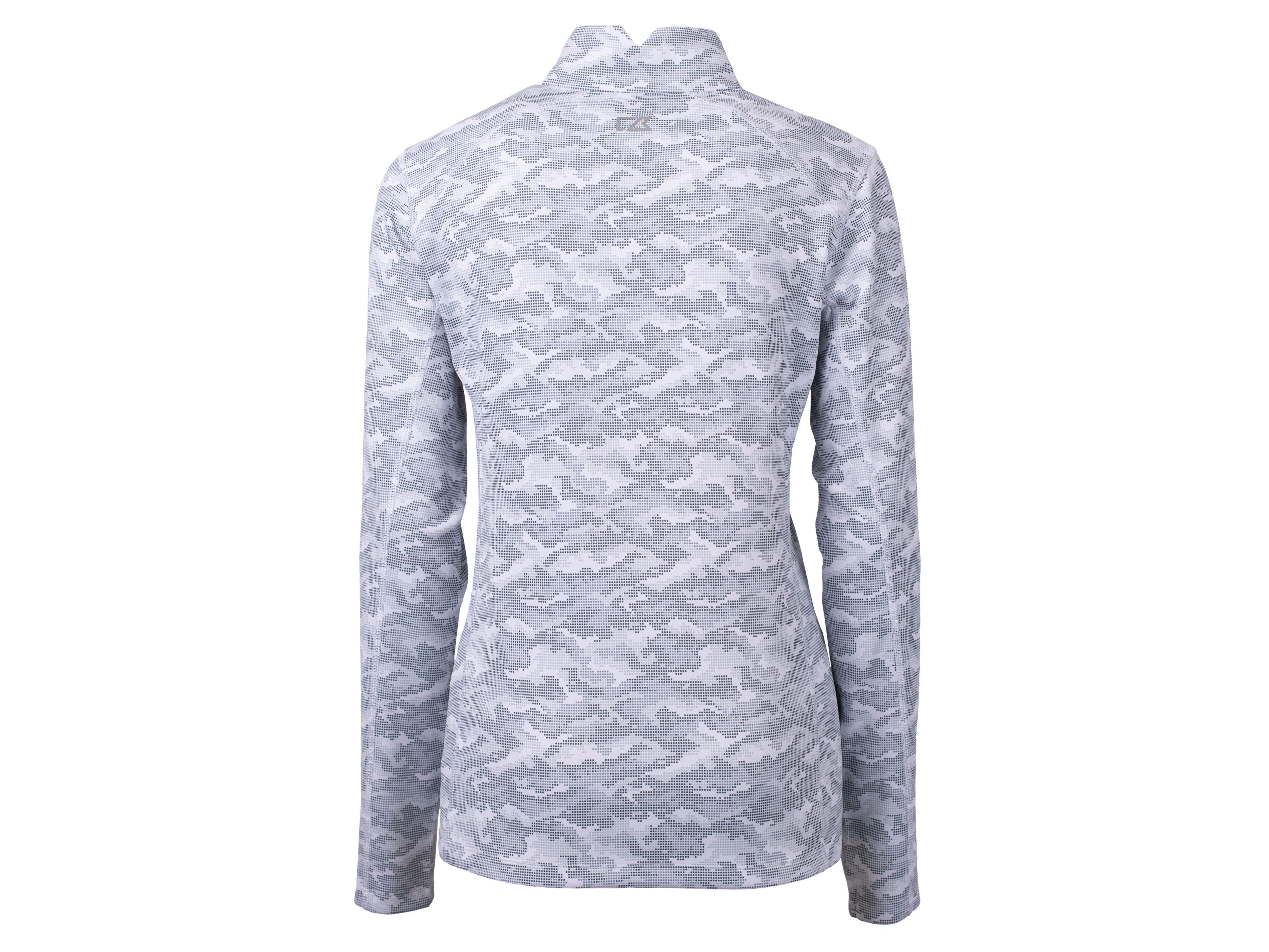 Cutter & Buck Traverse Camo Print Stretch Quarter Zip Women's Pullover