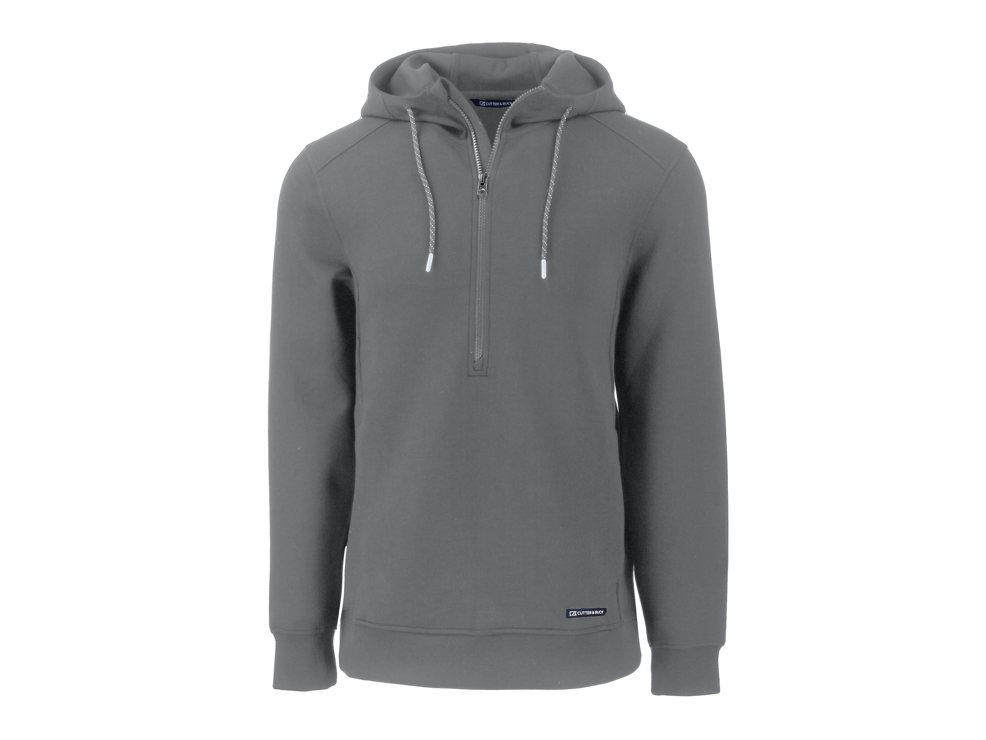 Cutter & Buck Roam Eco Half Zip Recycled Mens Pullover Hoodie
