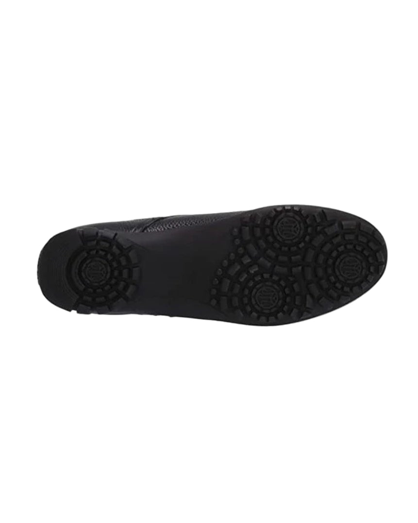 Black slipper on a white background