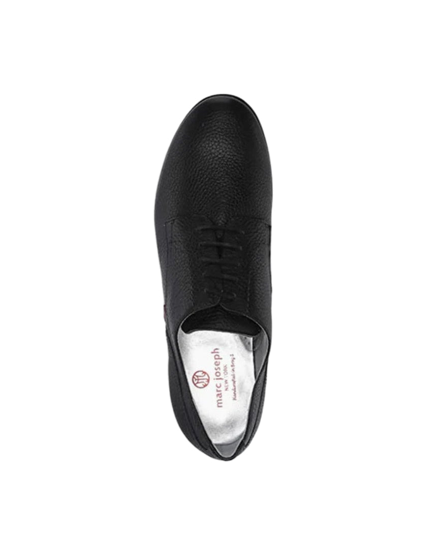 Black shoe on a white background