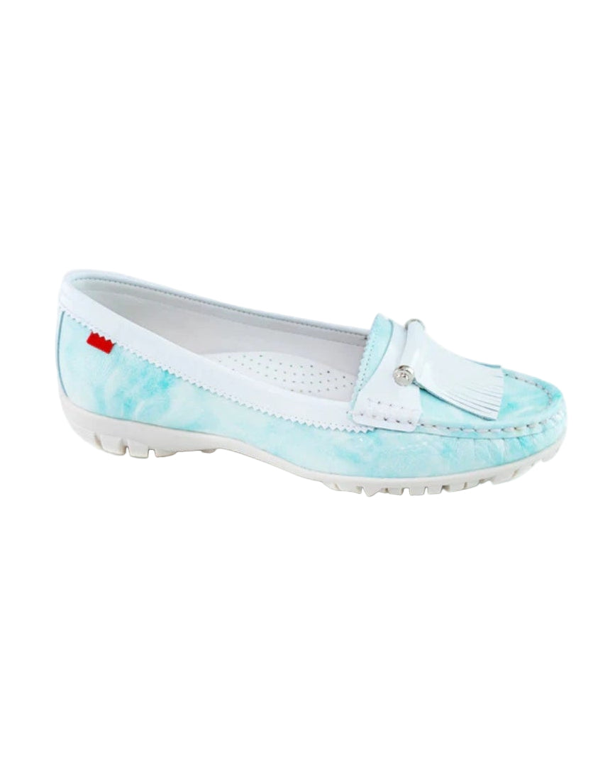 Light blue slip-on shoe