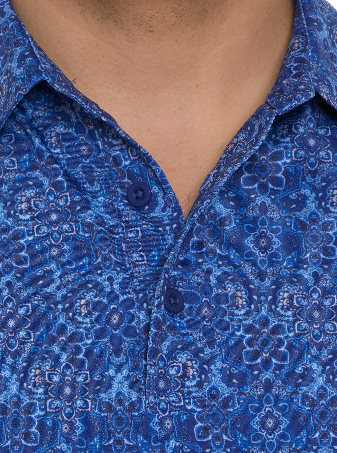 Robert Graham Medallion Tiles Performance Polo