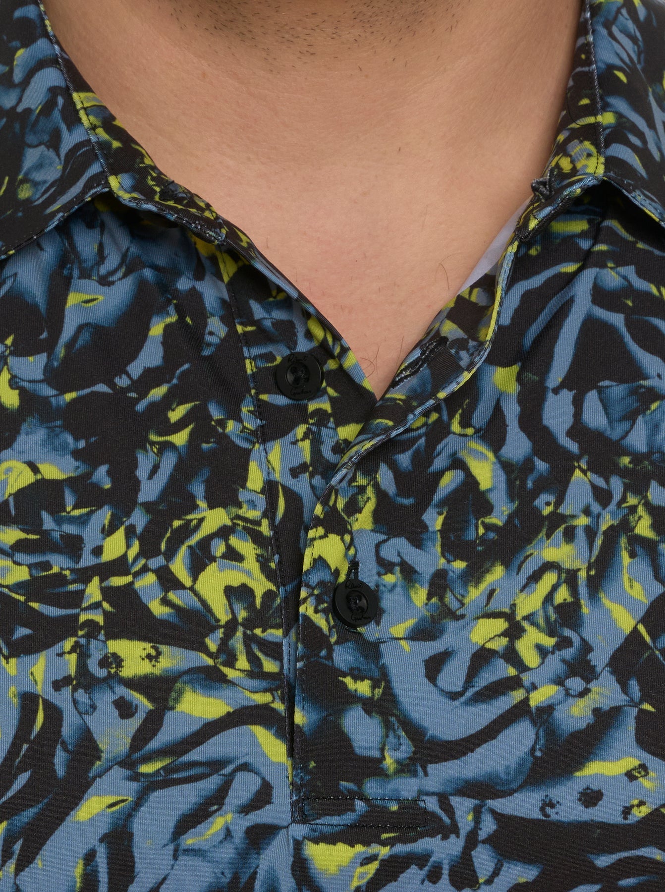 Robert Graham Abstract Rose Performance Polo