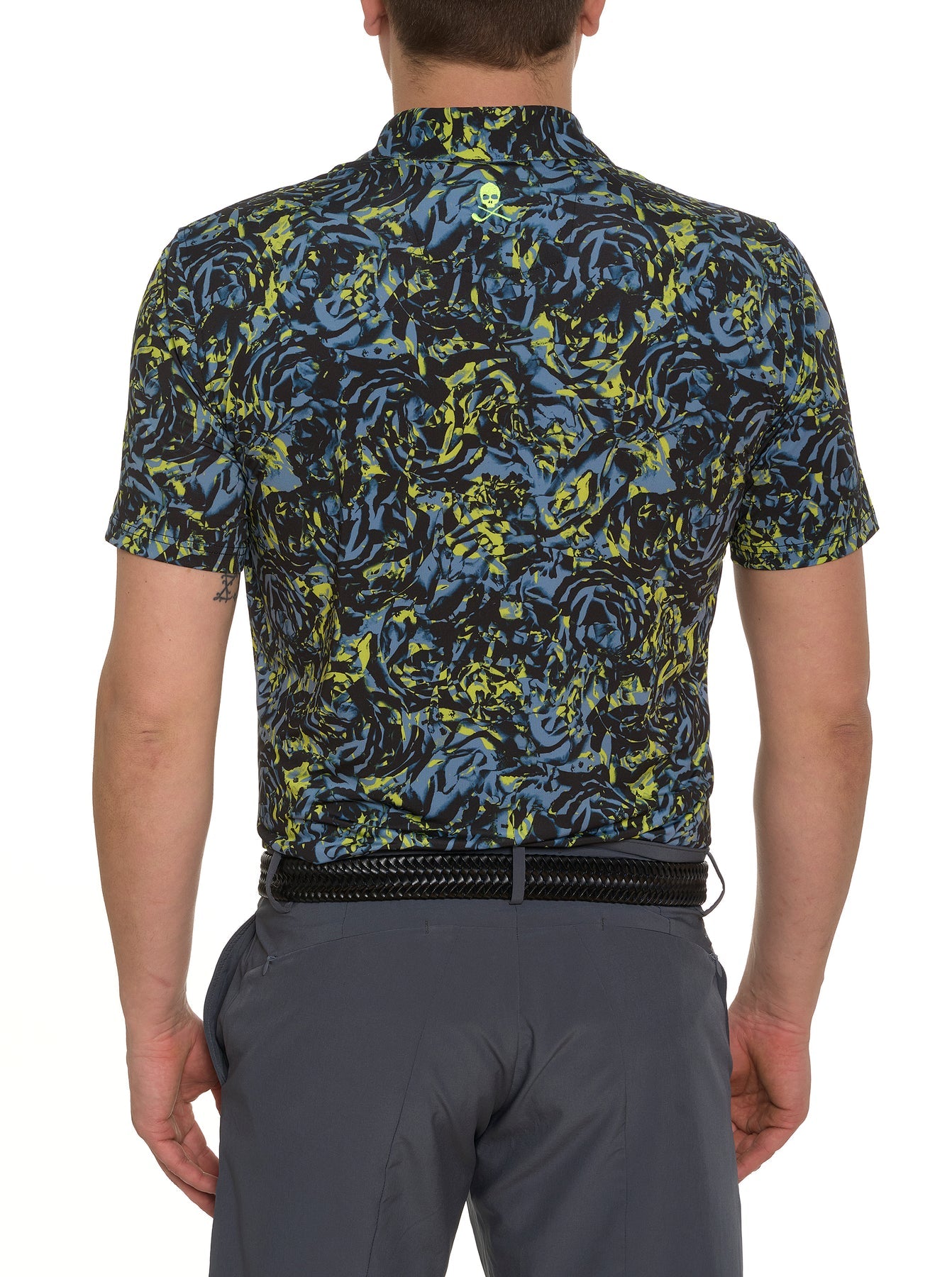 Robert Graham Abstract Rose Performance Polo