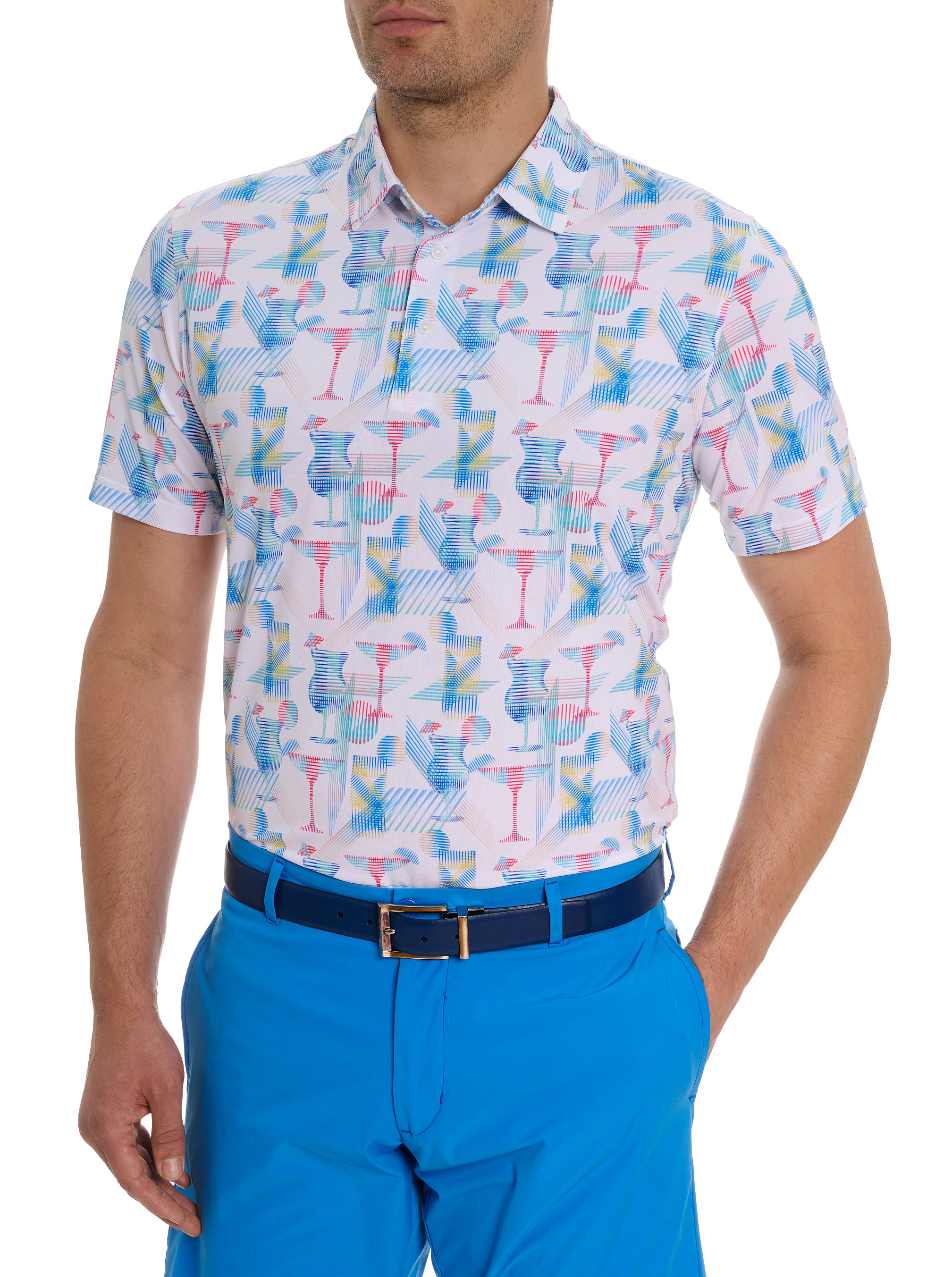 Robert Graham Clubhouse Happiest Hour Knit Polo