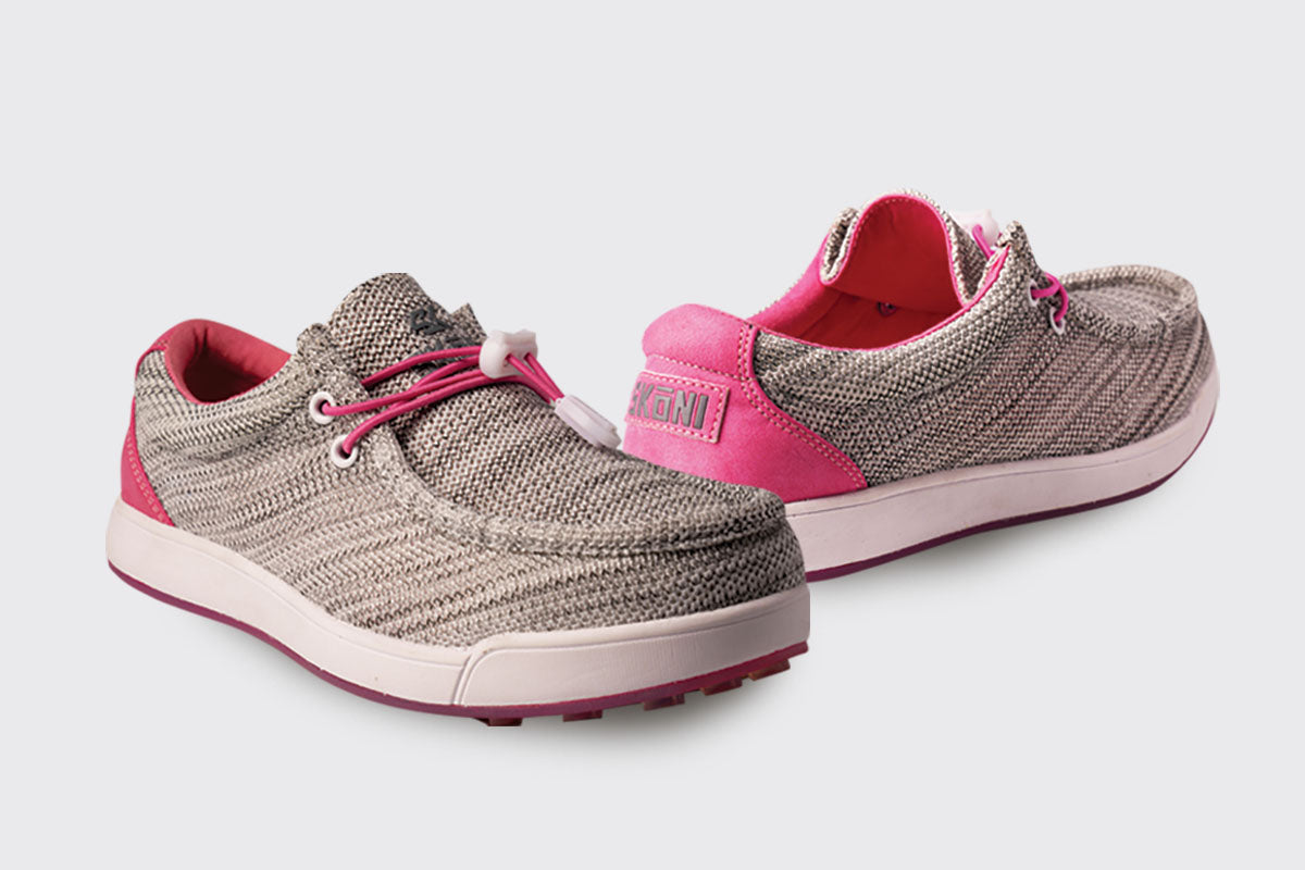 SKŌNI Women's Golf Shoe - Grey/Pink