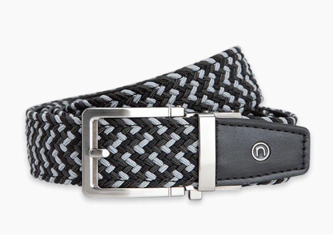 Nexbelt Braided Charcoal, 1 3/8" Strap, Golf Belt