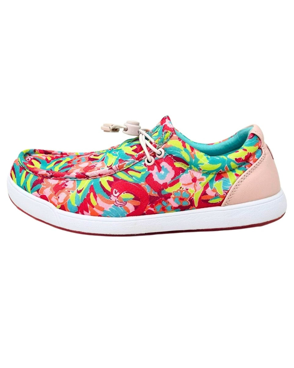 SKŌNI Women's Golf Shoe Waterproof- Pink Floral
