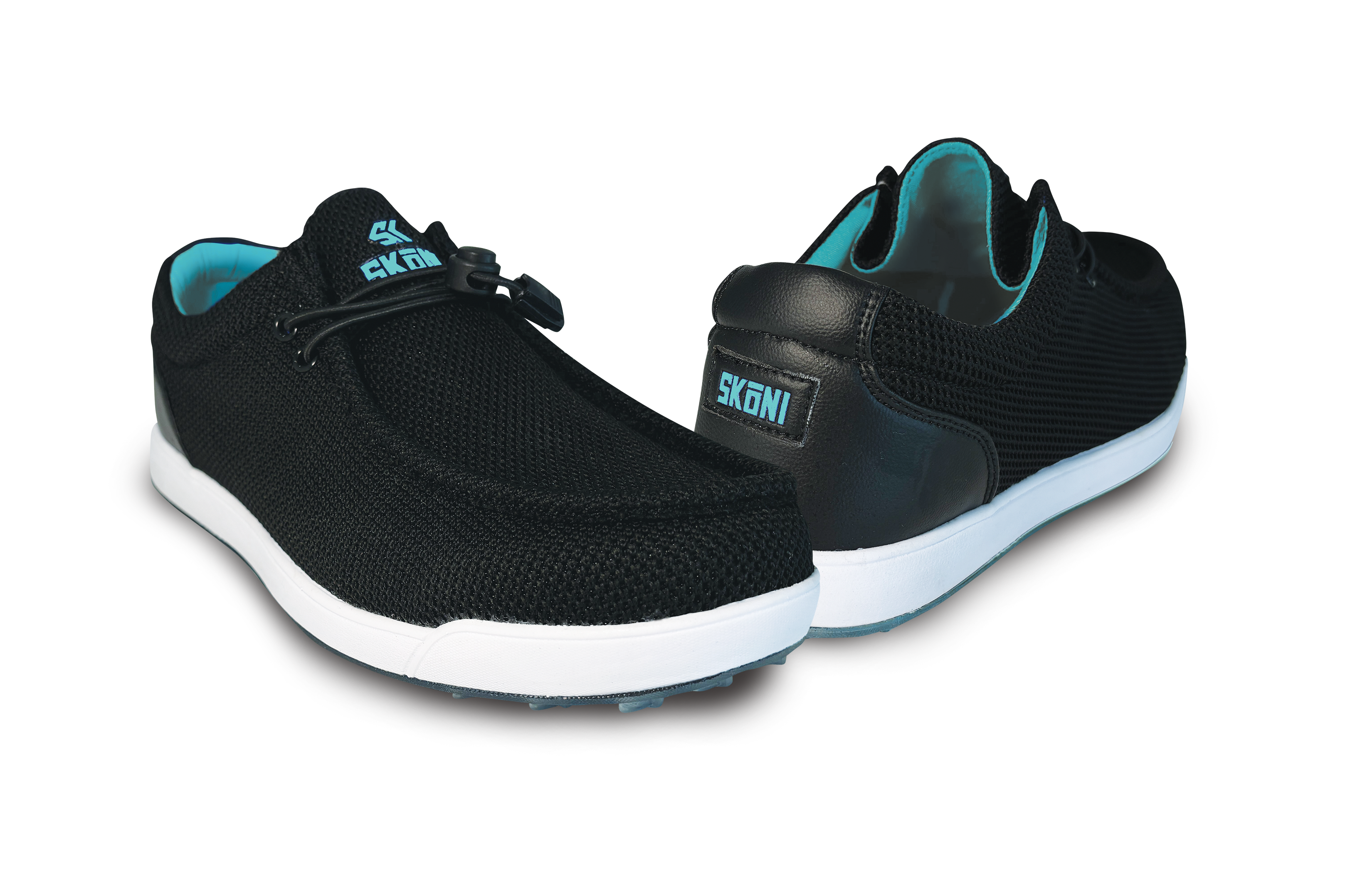 SKŌNI Women's Golf Shoe Waterproof- Black/Teal