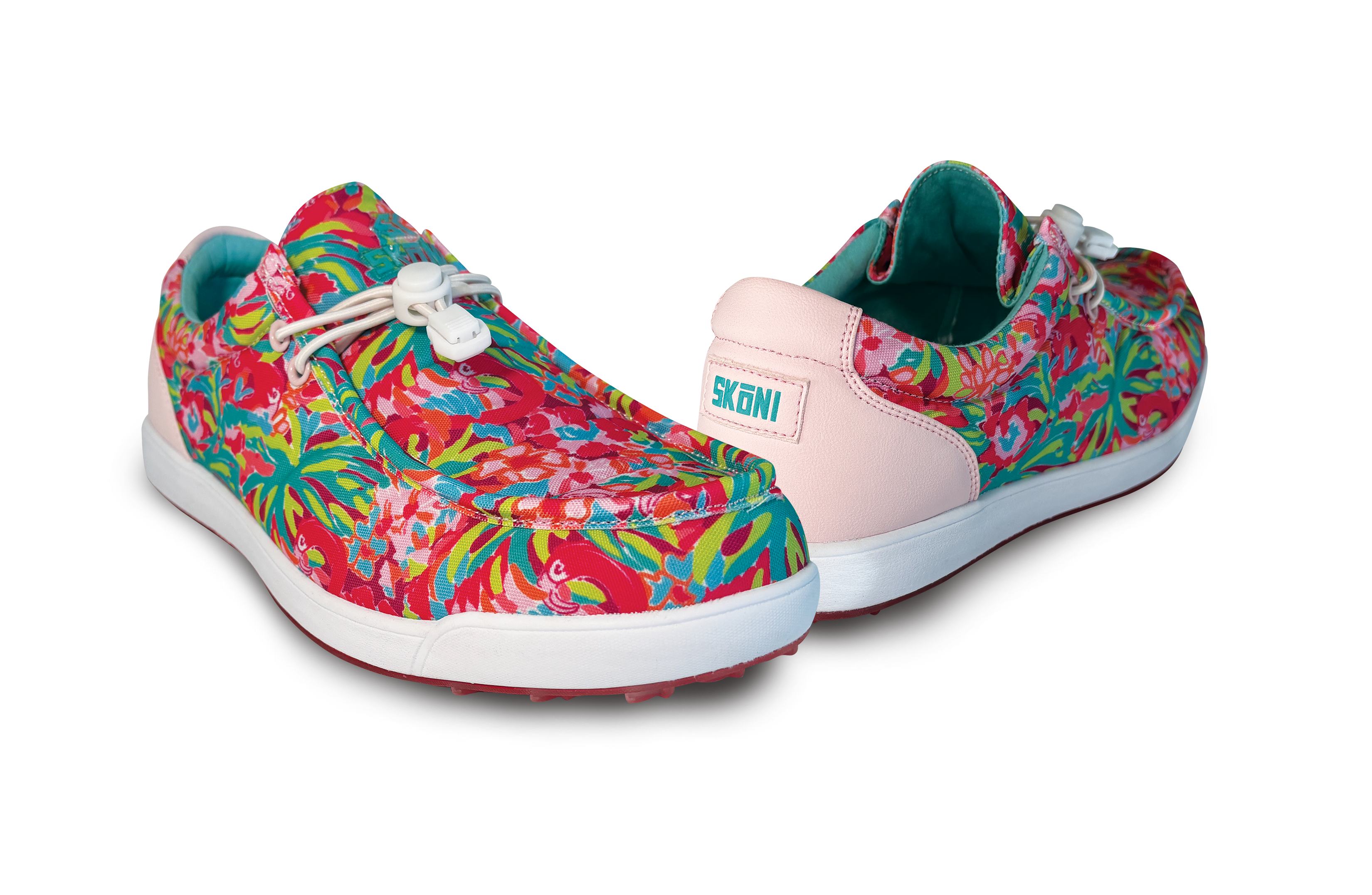 SKŌNI Women's Golf Shoe Waterproof- Pink Floral
