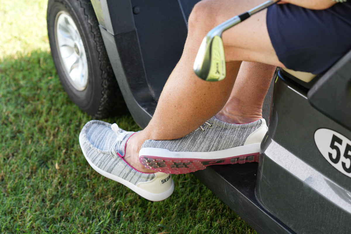 SKŌNI Men's Golf Shoe - Grey/Pink